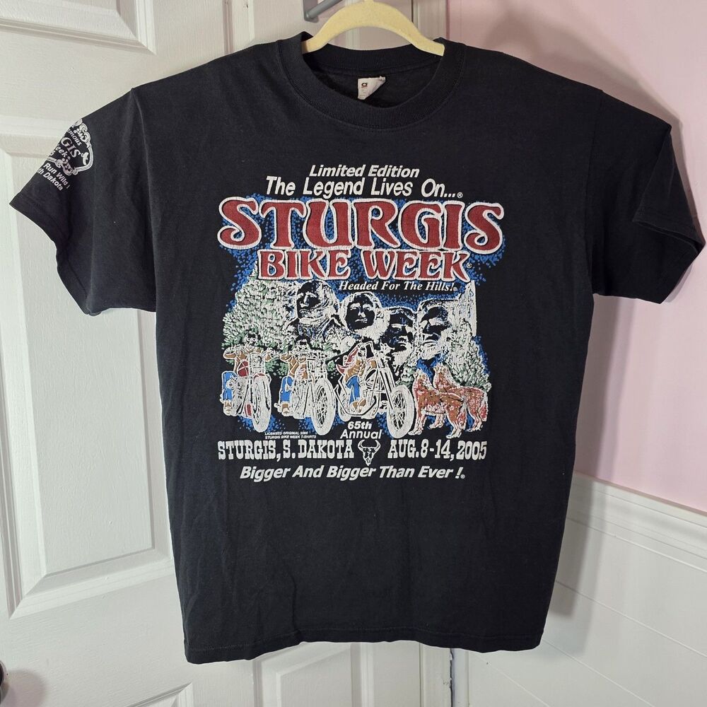 Sturgis 65th Annual Bike Week 2005 T-Shirt Men’s L Anvil Limited Edition